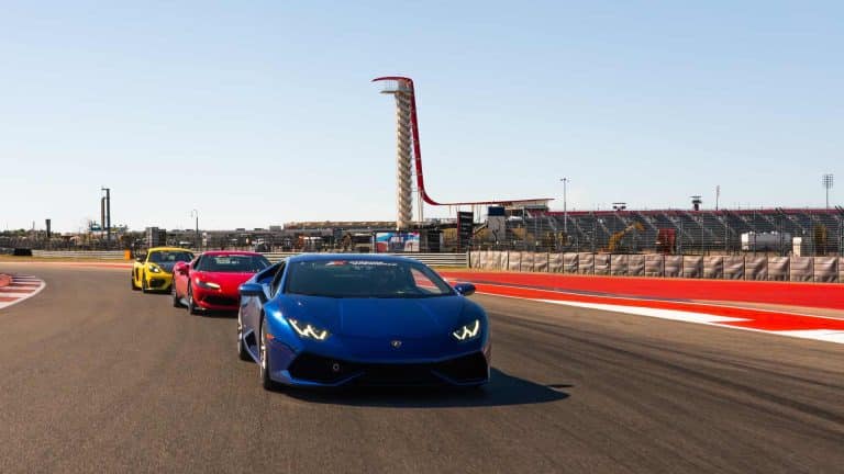 Blue Huracan On Track