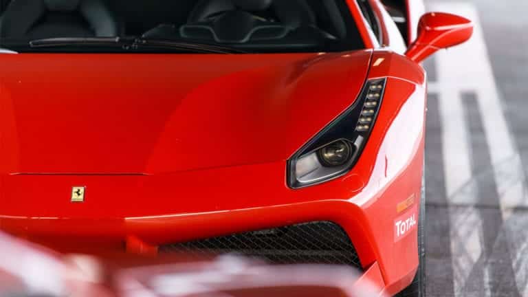 Ferrari 488 GTB in red front end